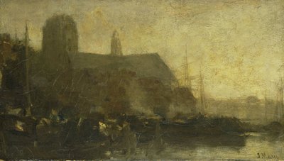Ships in the Harbor of Dordrecht by Jacob Maris