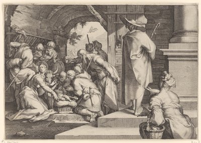 Adoration of the Shepherds by Jacob Matham