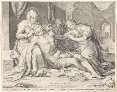 Lamentation of Christ by Jacob Matham