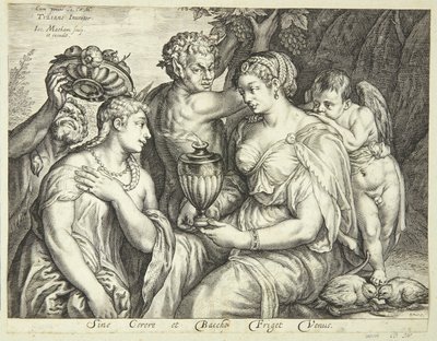 Ceres, Bacchus, and Venus by Jacob Matham