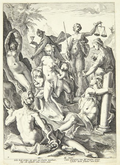 The Seven Virtues by Jacob Matham