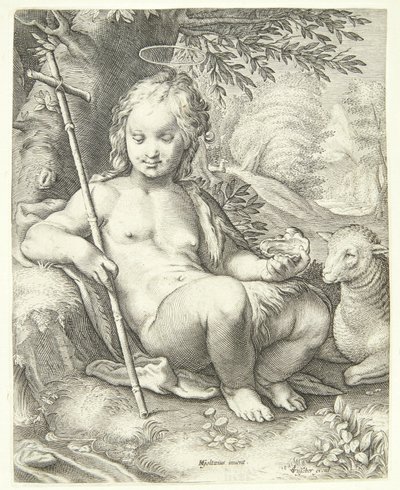 John the Baptist in the Wilderness by Jacob Matham