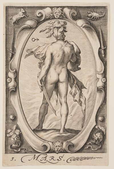 Mars, from The Seven Planets by Jacob Matham