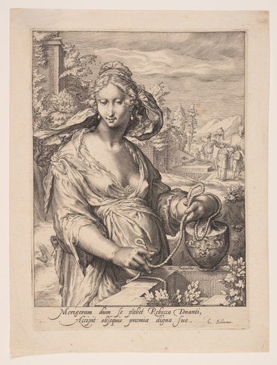 Rebecca, from The Wives of the Patriarchs by Jacob Matham