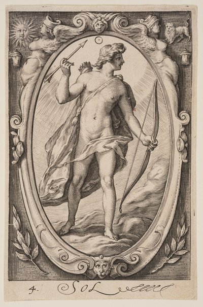 Sun, from The Seven Planets by Jacob Matham