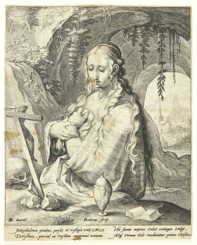 St. Mary Magdalene Repentant by Jacob Matham