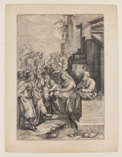 The Adoration of the Magi by Jacob Matham