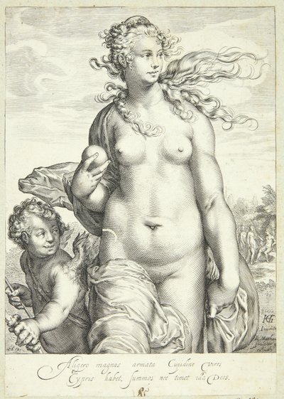 Venus Receives the Prize for Beauty by Jacob Matham