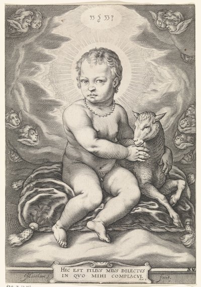 Seated Christ Child with Lamb by Jacob Matham