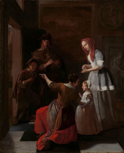 The Players by Jacob Lucasz Ochtervelt
