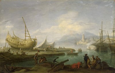 Coastal Landscape by Jacob Philippe Hackert