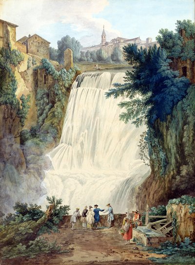 The Falls at Tivoli by Jacob Philippe Hackert