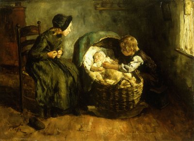Watching Over Baby by Jacob Simon Kever