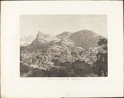 Francis Outside Subiaco by Jacob Wilhelm Mechau