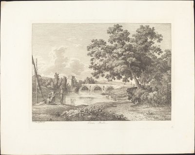 Ponte Molle by Jacob Wilhelm Mechau