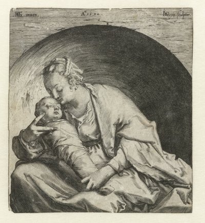 Madonna with Sleeping Christ Child by Jacob de Gheyn (II)