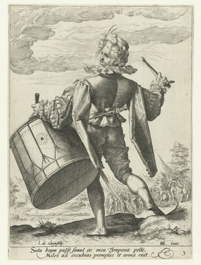 Drummer (Officers and Soldiers) by Jacob de Gheyn (II)