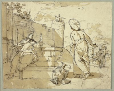 Christ and the Woman of Samaria by Jacob de Wit