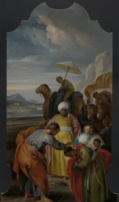 Saint Philip Baptizes the Eunuch by Jacob de Wit