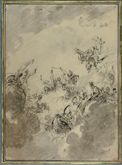 Study for Apotheosis of Hercules by Jacob de Wit
