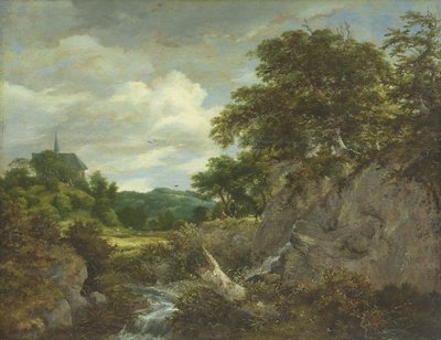 The Church on the Hill by Jacob van Ruisdael