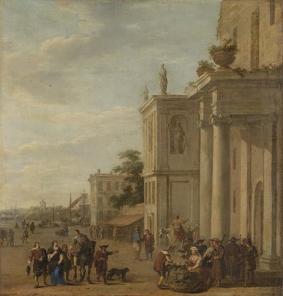 Italian Marketplace by Jacob van der Ulft