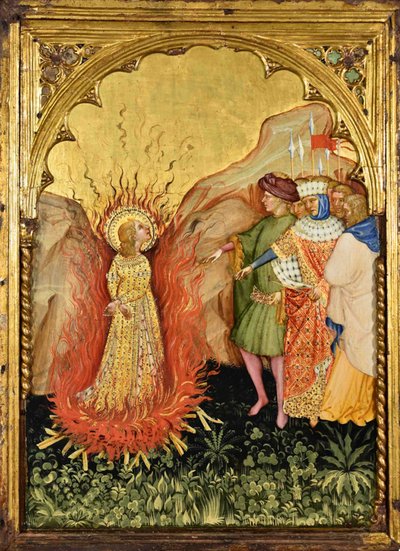 Martyrdom of Saint Lucy by Jacobello del Fiore.