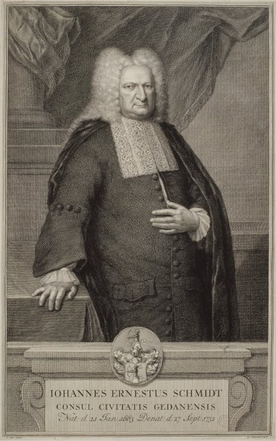 Johann Ernst Schmidt, c.1732 by Jacobus Houbracken