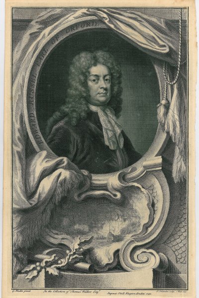 Edward Russell, Earl of Orford by Jacobus Houbraken