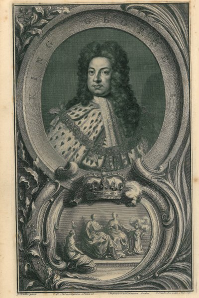 King George I by Jacobus Houbraken