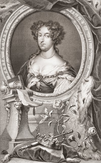 Mary II by Jacobus Houbraken