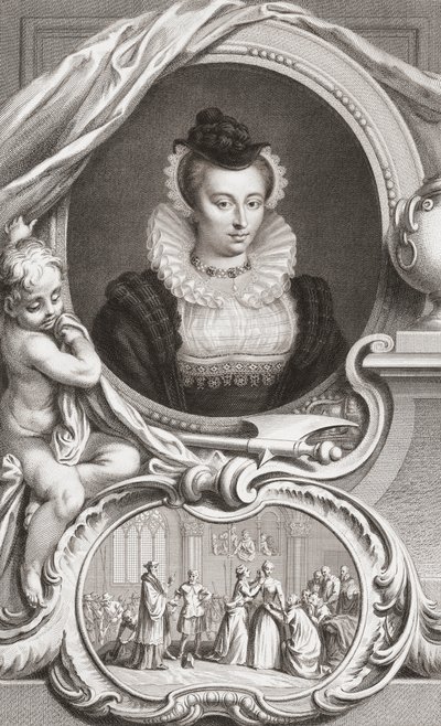 Mary, Queen of Scots by Jacobus Houbraken