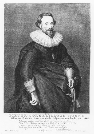 Pieter Corneliszoon Hooft by Jacobus Houbraken