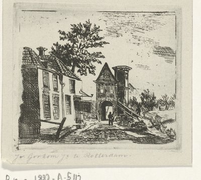 City View with Gate by Jacobus van Gorkom jr.