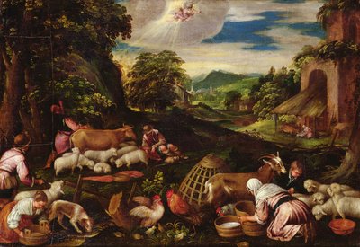 The Annunciation to the Shepherds by Jacopo Bassano