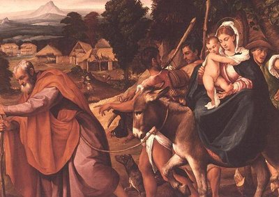 The Flight into Egypt by Jacopo Bassano