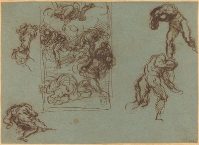 Figure Studies by Jacopo Palma il Giovane