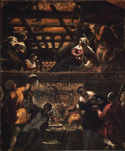 Adoration of the Shepherds by Jacopo Robusti Tintoretto