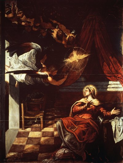 Annunciation by Jacopo Robusti Tintoretto