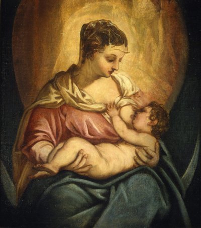 Nursing Madonna by Jacopo Robusti Tintoretto