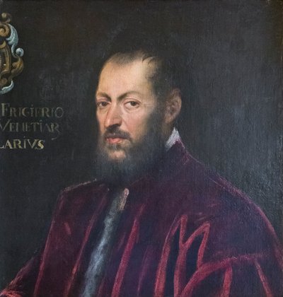 Portrait of Andrea Frizier by Jacopo Robusti Tintoretto