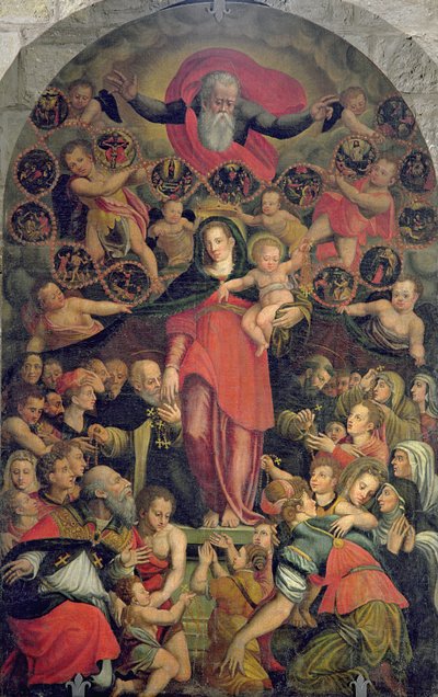 Madonna of the Rosary by Jacopo Zucchi