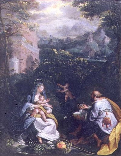 Rest on the Flight into Egypt by Jacopo Zucchi