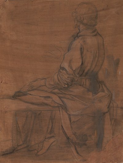 Seated Man Seen from Behind by Jacopo da Empoli