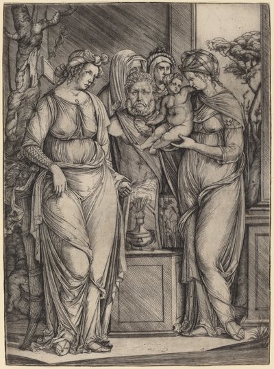 Large Sacrifice to Priapus by Jacopo de Barbari