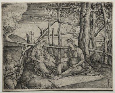 The Holy Family with St. Elizabeth by Jacopo de