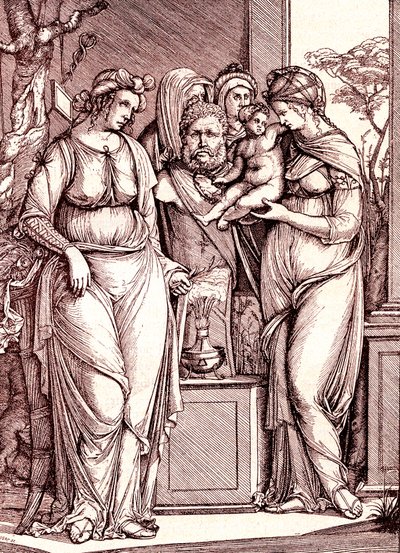 The sacrifice to Priapus by Jacopo de