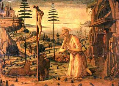 St. Jerome at Prayer by Jacopo del Sellaio