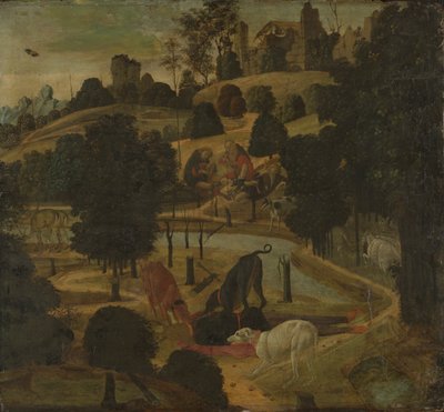 The Death of Actaeon by Jacopo del Sellaio