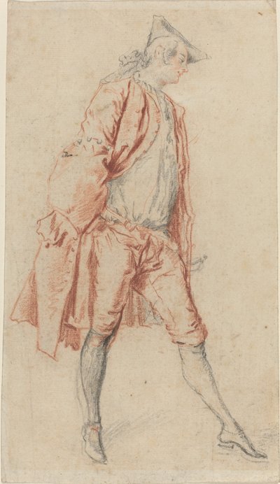 A French Gentleman Standing by Jacques André Portail